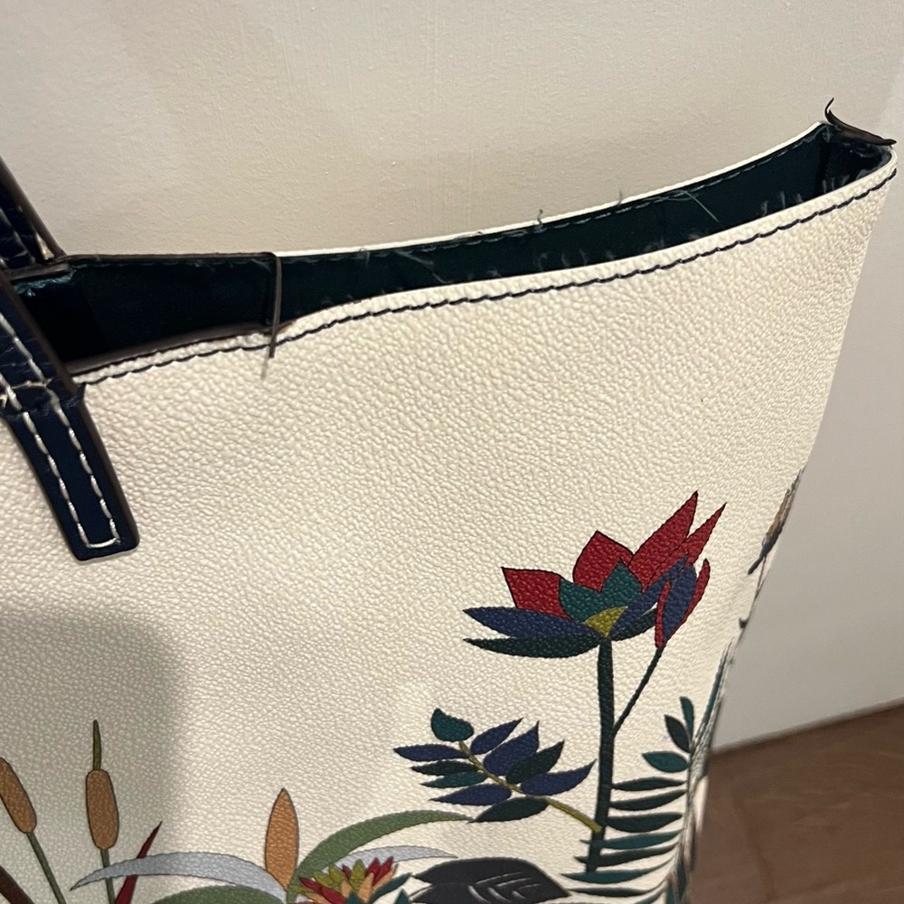 Tory Burch Multicolor Floral Tote - Picture 3 of 4